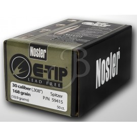 NOSLER E-TIP 308" 168 GR SP/C 59415