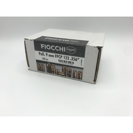 Fiocchi 9mm FPCP 123gr 356" INT'L 1000pz