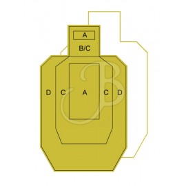 BERSAGLI IPSC METRIC 46.5X77 -CARTONCINO 50PZ