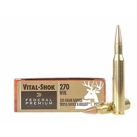 Federal Premium 270 Win. Barnes Triple Shock  X-Bullet 130gr