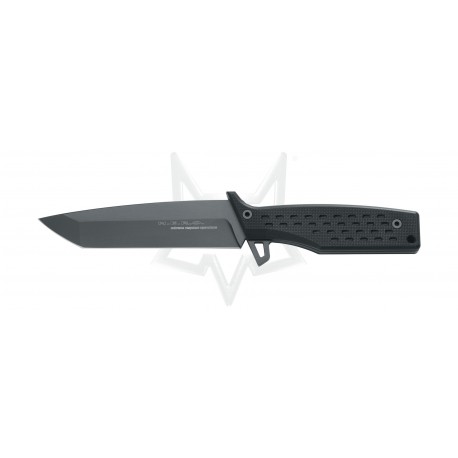 FOX N.E.R.O. TANTO FIXED BLADE BLACK MATT IDROGLIDER COATED N690