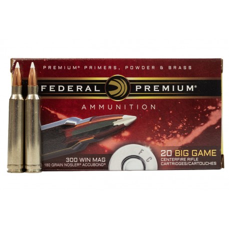 Federal Premium .300 Win. Mag. Nosler Accubond 180gr