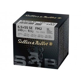 S&B 6,5x55 SE FMJ 140gr