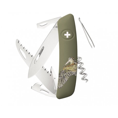 SWIZA D05 HUNTING WOODCOCK OLIVE 12 FUNZIONI